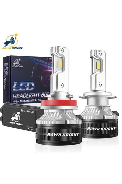 Choice1 H7 6000K 150W DAWNKNIGHT K7C 4300K H7 H4 H11 مصباح ليد 3 مصابيح ليد م...