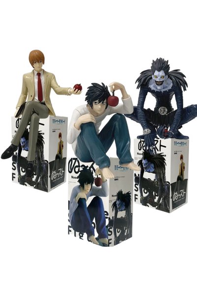 BANDAI 2pcs-with box 8-16cm Anime Death Note L Lawliet/Ryuk/Light Yagami/sitt...