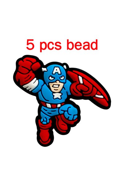 Choice 5pcs bead 5pcs Silicone Pacifier Chain Cartoon Beads Baby DIY Care Nip...