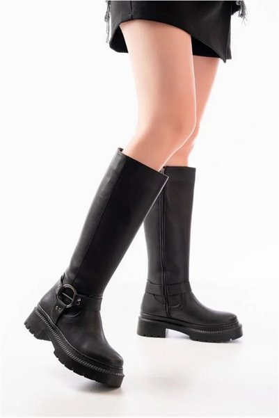 Şeker Portakalım Women's Long Balanced Modern Winter Zippered Comfort Boots