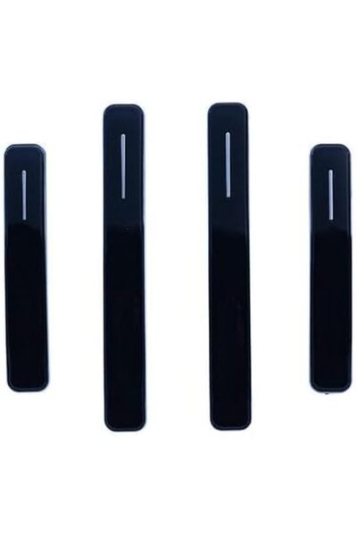 Generic واقي حواف أبواب السيارة، غطاء حماية الأبواب، مجموعة من 4 قطع (أسود)
