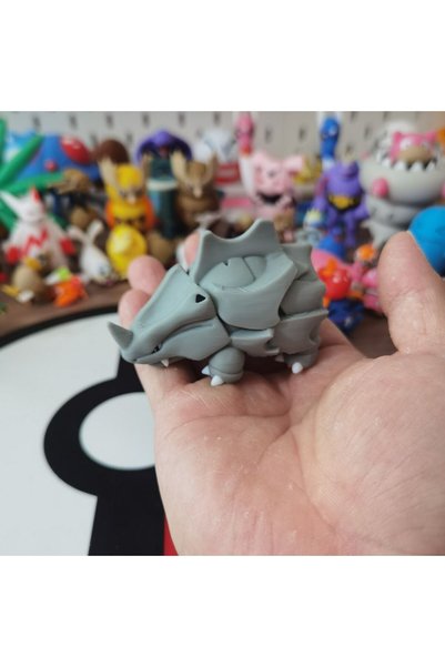 BANDAI no box Rhyhorn Anime Rhyhorn Rhydon Rhyperior Figures 1:20 Proportion ...