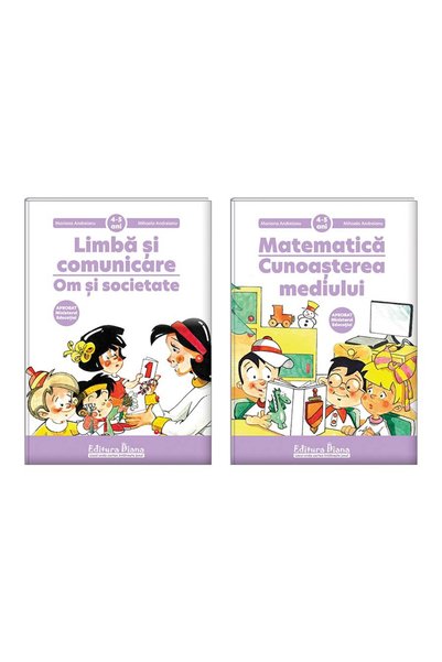 Editura Diana Set 2 caiete, A4, pe domenii, grupa mijlocie 4-5 ani (Autor M. ...