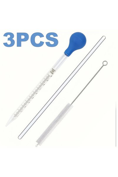 Choice 3pcs 1pc/2pc/3pcs/4pcs/5 PCS Thick Glass Graduated Dropper Pipettes wi...