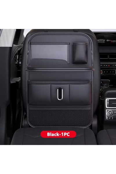 Choice Black Car Seat Back Organizer for Kids with Foldable Tray Multi-Pocket...