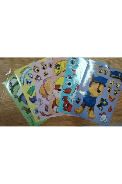 BANDAI WWD 200pcs Various Cartoon Animation Cute Paw Team Graffiti Stickers