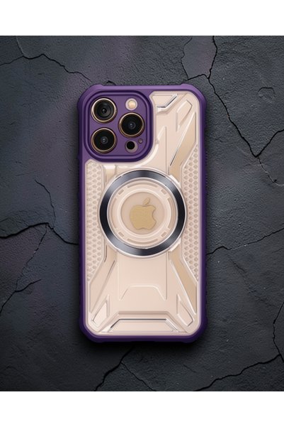 Generic Brand Apple iPhone 14 Pro Case Prague Magneticsafe Cover - Deep Purple