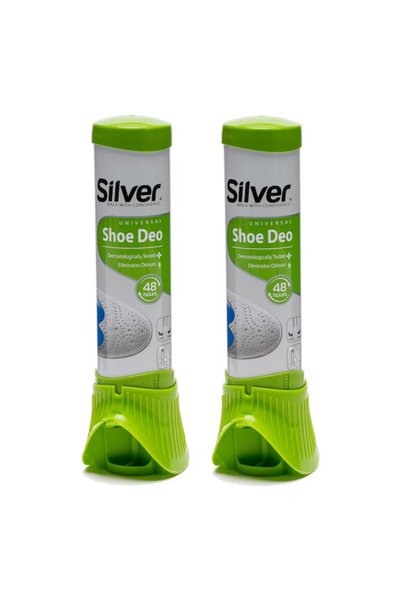 Silver Pachet de 2 x Spray deodorant pentru încălțăminte, 100 ml