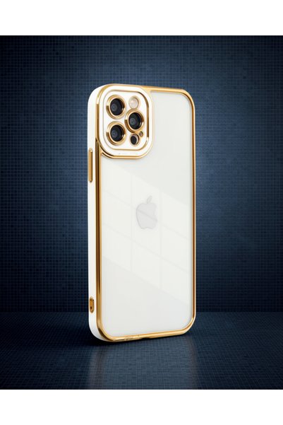 teknodayım Apple iPhone 12 Pro Case Liva Lens Silicone - White