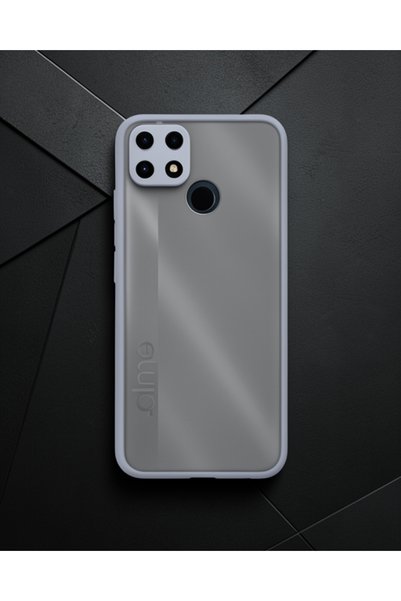 teknodayım Realme C25 Case Montreal Silicone Cover - Gray