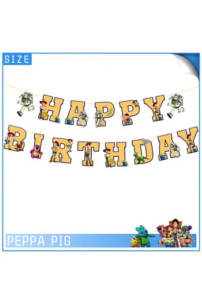Hasbro Banner-15PCS-2 Kids Birthday Decoration Disposable Tableware Toy Story...