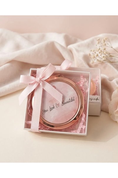 GRAND CONCEPT STORE 10 Adet Kişiye Özel Kutulu Aynalı Hediyelik Seti Bekarlığa Veda Bridal Party Nişan Hediyesi