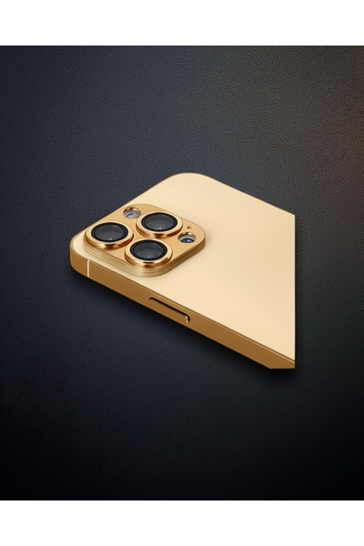 Generic Brand Apple iPhone 13 Pro Max Persian Aluminum Camera Lens - Gold