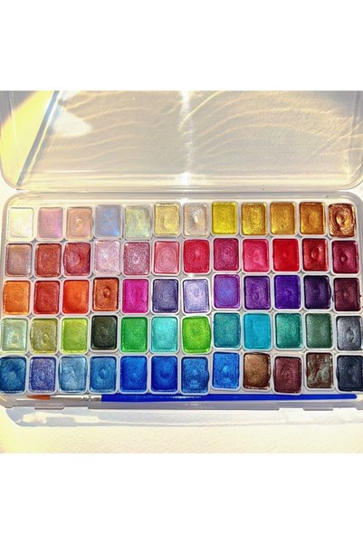 Choice 60 Color B Metallic Watercolor Paint Set-Portable,Lightweight, High So...