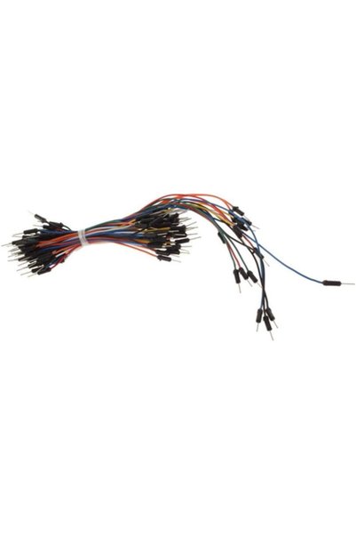 Generic Male to Male Solderless Flexible Breadboard Jumper Cable Wires - 65Pcs