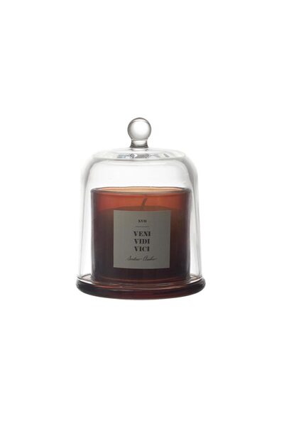 Home Deco Factory Αρωματικό κερί σε γυάλινο δοχείο 550γρ σε γυάλινη καμπάνα, ...
