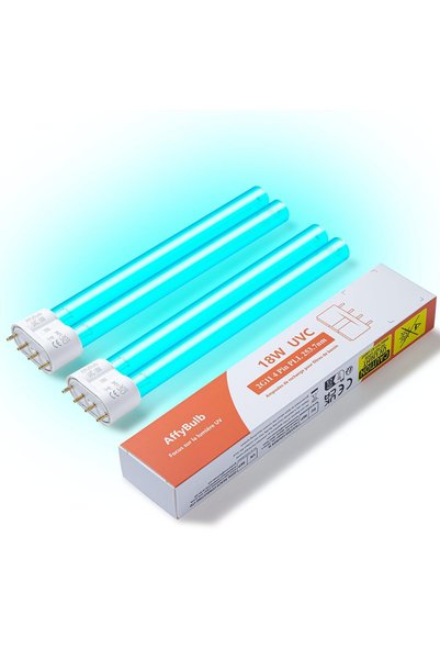 AffyBulb Lămpi UV de înlocuire 2 x 18W 2G11 PLL cu 4 pini – Pachet de 2