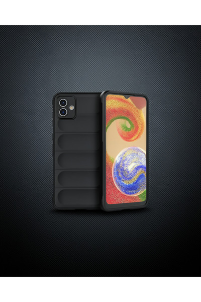Generic Brand Samsung galaxy a04e case optimum silicone - black