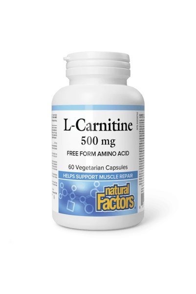 Natural Factors L-Carnitina 500 mg, 60 capsule