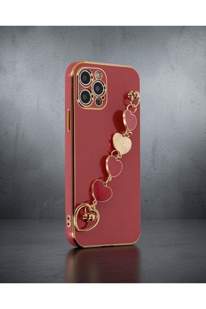 teknodayım Apple iPhone 12 Pro Max Case Esila Silicone - Red