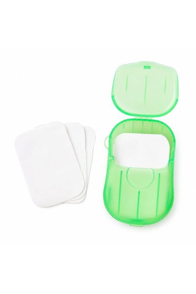 OEM Săpun de hârtie de unică folosință, 20 foițe, cutie portabilă pentru călă...