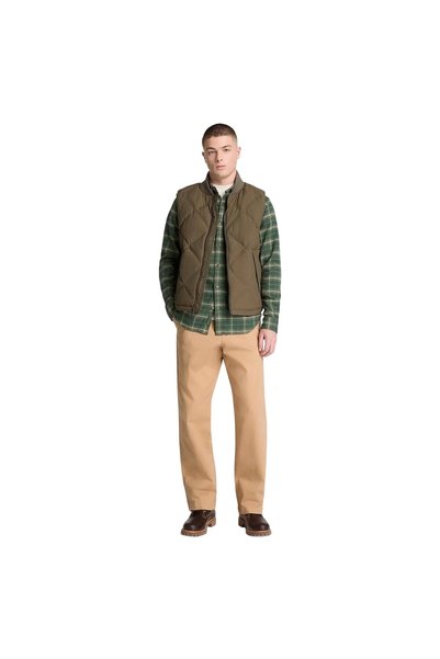 Timberland BC0YH89AIC1-R Flannel Check Shirt (Regular) Erkek Gömlek Yeşil