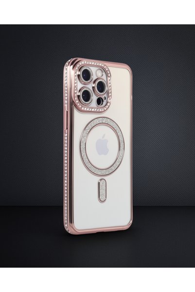 Generic Brand Apple iPhone 14 Pro Case Joke Silvery Magneticsafe Case - Pink