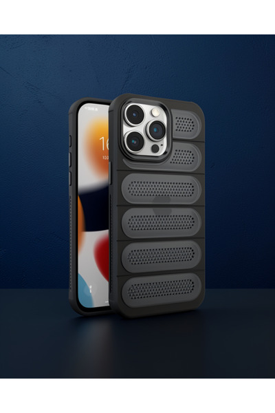 teknodayım Apple iPhone 14 Pro Case Airmax Silicone Cover - Black