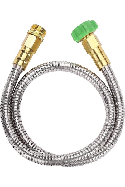 Generic 3 Feet Short Garden Hose, Heavy Duty Stainless Steel Hose, Outdoor Me...
