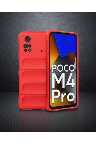 teknodayım Xiaomi Poco M4 Pro 4g Case Optimum Silicone - Red