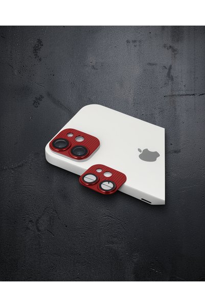 Generic Brand Apple iPhone 11 Pers Aluminum Camera Lens - Red