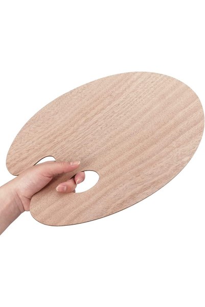 Generic Wooden Paint Palette, Paint Tray Palettes for Acrylic, Painting Palet...
