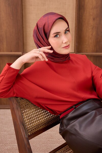 Silk Home Twill Silk Scarf Vega Plum