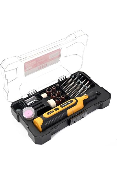 MFH TOOLS أداة دوارة لاسلكية 3.6 فولت - طقم مثقاب كهربائي صغير، 3 سرعات متغير...