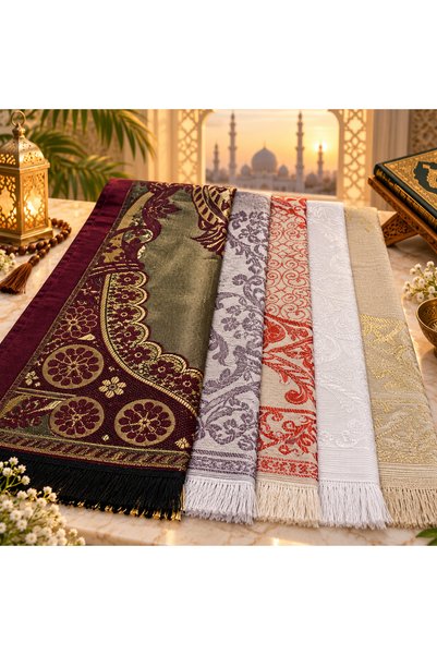 DUHA HAC 5 Pieces of Tafta Portable Praying Mats as a Gift