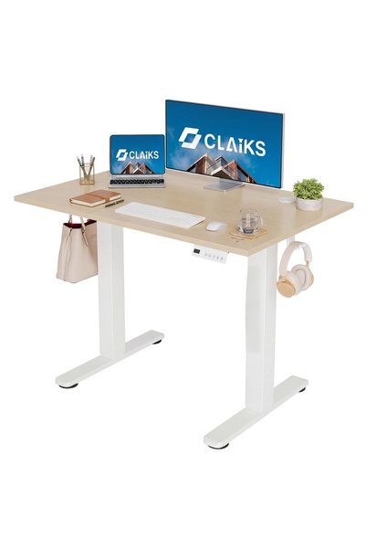 Claiks Electric Standing Desk, Adjustable Height Stand up Desk, 40x24 Inches ...