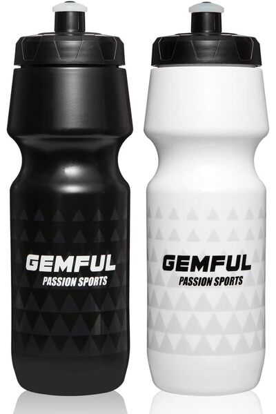 Generic Squeeze Water Bottle Lightweight Bike Sports 750ml 2 Pack
