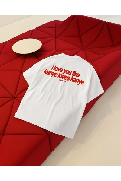 barsdepo Te iubesc așa cum Kanye iubește Kanye Tricou imprimat, 100% bumbac, ...