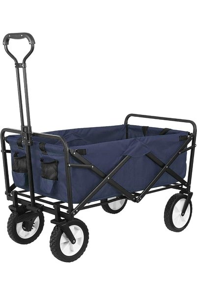 Generic Heavy-duty Wagon Trolley Cart - Foldable Trolley for Shopping, Campin...
