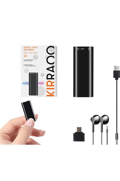 GENERAL مسجل صوتي، سعة 16 جيجابايت، تسجيل مستمر لمدة 100 ساعة، USB، صوت MP3، ...