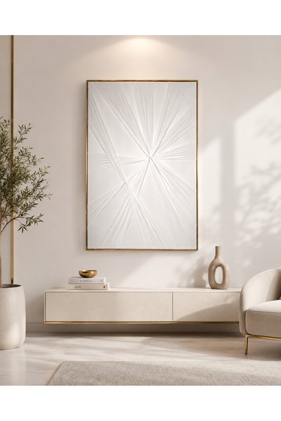 NO BRAND لوحة جدارية SHW-420 بإطار ذهبي مقاس 150×100 سم | موفن هوم