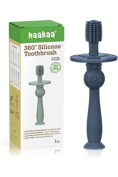 Generic 360° Baby Toothbrush with Suction Base - Gentle Cleaning for Infant S...