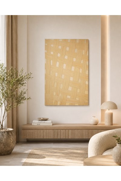 NO BRAND لوحة جدارية SHW-443 خشبي بدون إطار – 80×120 سم | موفن هوم