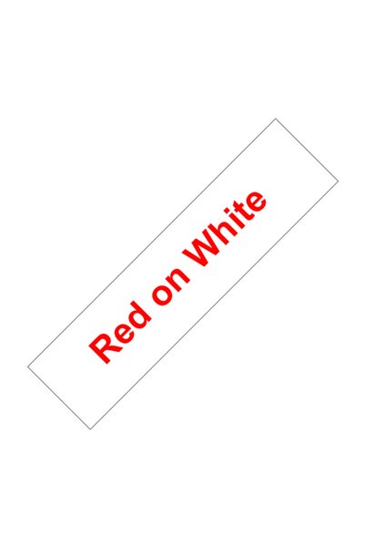 Choice Red on White TZE 12mm tze231 tze335 tze631 tz131 MQP35 Laminated Ribbo...