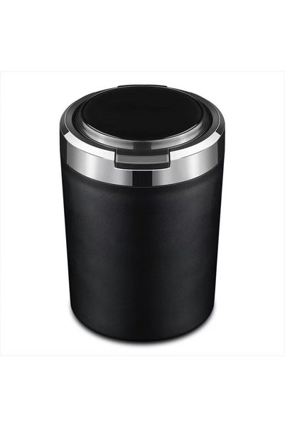 Choice Black Universal Auto Ashtray Sealed Lid LED Lamp Aluminum Alloy Smokel...