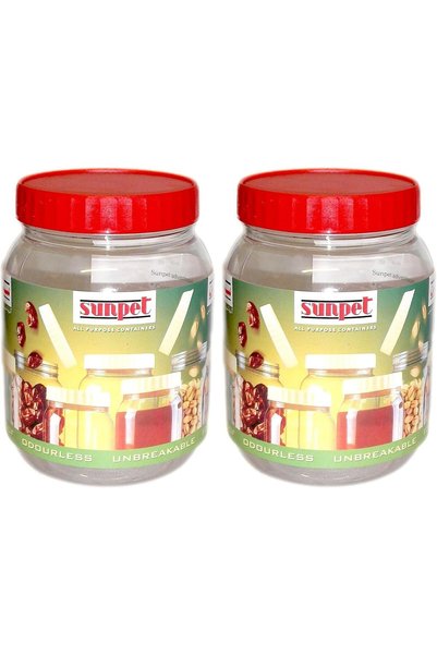 Generic Plastic Round Shape Food Storage Container, 500 ml Capacity (Pack of 2)