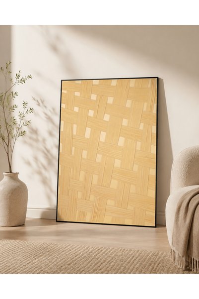 NO BRAND لوحة جدارية SHW-429 إطار أسود – 80×120 سم | موفن هوم