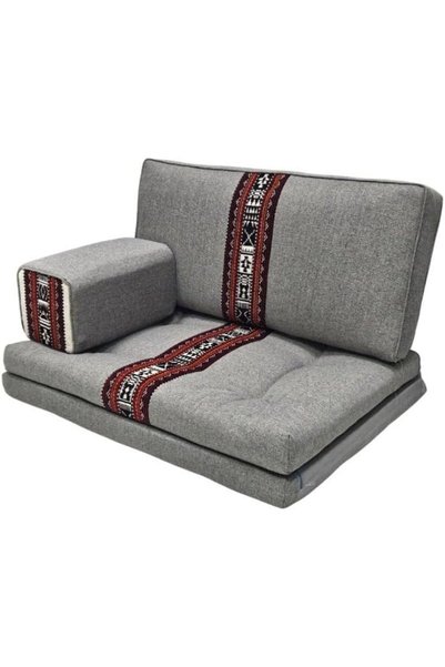 Generic Premium Floor Couch for Two, 3-Piece Set | Plush Arabic Style Majlis ...
