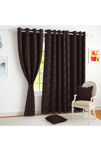 Generic Blackout Thermal Insulated Curtains 9 Feet Long Door Set of 2, 100% O...