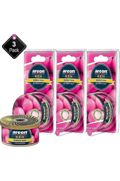 Generic - Air Freshner Ken Bubble Gum - (Pack of 3)